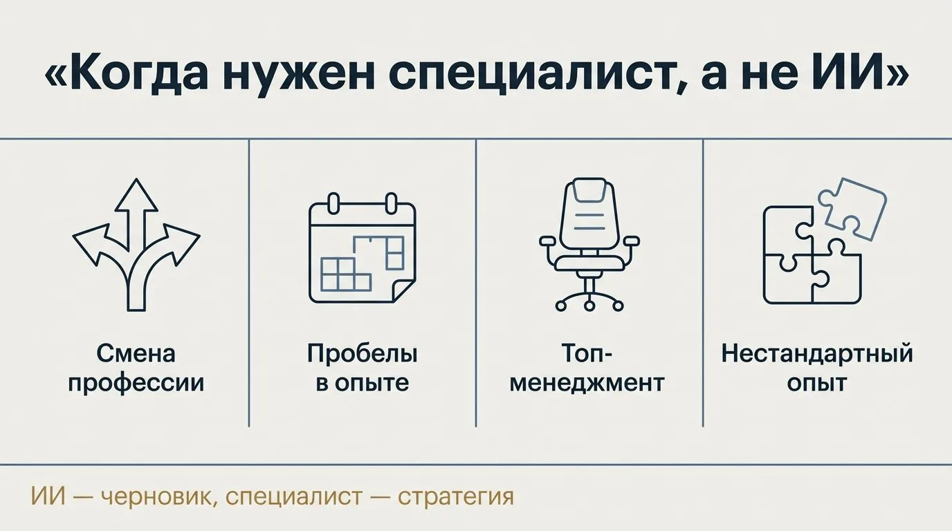 Консультант встречается с соискателем в офисе; оба изучают документ на столе, светлые окна, профессиональная атмосфера.